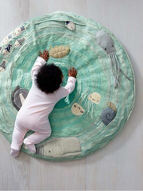 Crate Kids Crate and Barrel Sea Life Activity Mat for babies infants